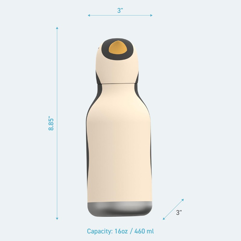 asobu Bestie Bottle Insulated Stainless Steel Water Bottle with Detachable