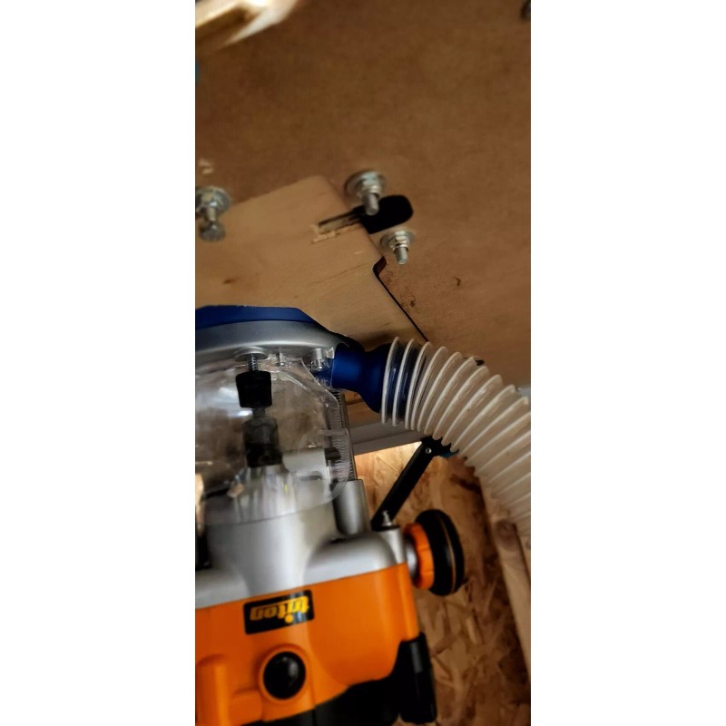 Triton Tra001 router dust port to 2 1/2" hose screw