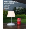 WEILAILUX Outdoor Battery Operated Table Lamp Waterproof, 4000mAh Cordless Table