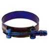 Kyostar 1.75" T-Bolt Hose Clamp Adjustable Stainless Steel Titanium Blue