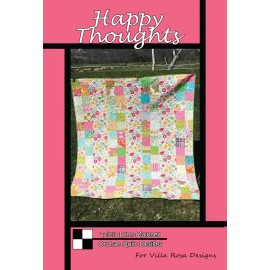 Orphan Quilt Designs/Villa Rosa Designs Happy Thoughts Quilt Pattern-A Fat Quart Quilt
