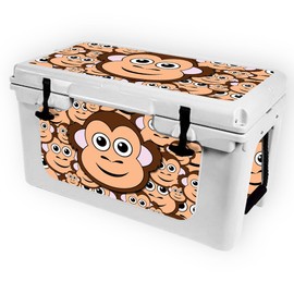 MightySkins (Cooler Not Included) Skin Compatible with RTIC 45 Cooler (2017 Model) - Monkey | Protective, Durable, and Unique Vinyl Decal wrap Cover | Easy to Apply | Made in The USA