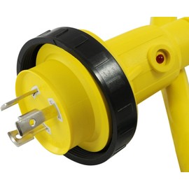 Conntek 17105-025RE Marine Shore Power 30 Amp Cordset with Light Indicator (Yellow, 25-Feet)