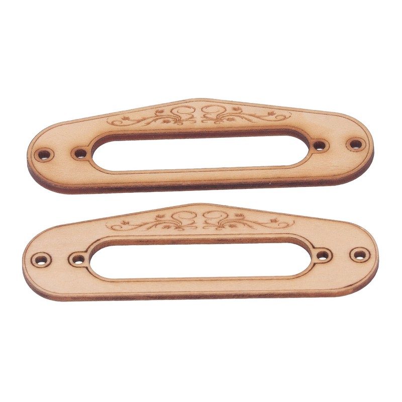 2PCS Pickup Mounting Ring Natural Maple Hard Decorative Single Coil