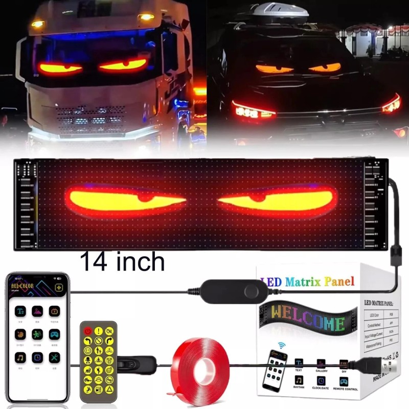 OPRAH 14'' Devil Eyes Light For Car LED Display Screen