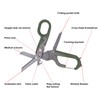 Foldable Emergency Response Shears Simple Portable Multifunctional Folding Emergency Scissors