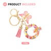 SUIKIHUM Initial Letter Keychains, (10.5cm/4.13" Mini Letter Butterfly KeyChain) Resin