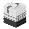 Artoid Mode Ring Spun Cotton Black Dishcloth Kitchen Towels, 12x12