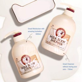 COSMOCOS SOMANG MILK BODY SHOWER 750ml + BODY LOTION 500ml SET (US SELLER)