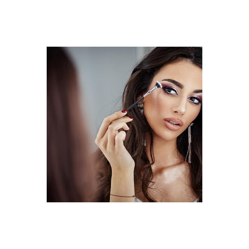 2PCS Folding Angle Scalloped Lash Brush Creates Clump-Free Lashes, New