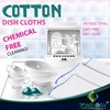 Towelogy® Pack Of 3 White Cotton Dish Cloths Extra Large