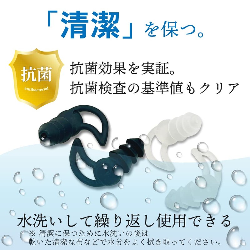 [Antibacterial] Ear Plugs (Shell Type), Commercial Use, 30 Pairs (60