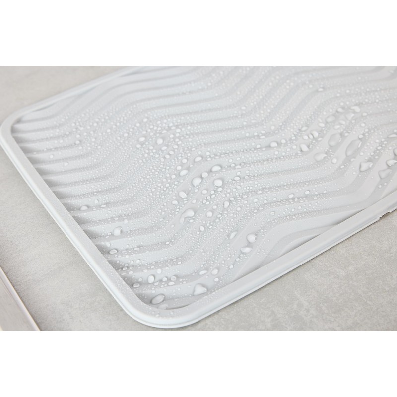 Minky 2 Pack Drying Mat, Flexible Sink Mat, Large Draining