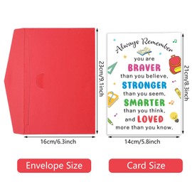 Back to School Supplies for Kindergarten Preschool Students, First Day of School Stuff, Inspirational Cards Bulk, School Essentials for Teen Girls Boys, Off to College Gifts for Daughter Son