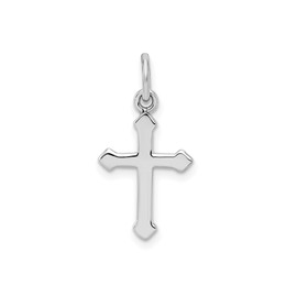Sterling Silver Cross Pendant Necklace for Men and Women Spiritual Symbol Jewelry with Clean Lines Polished Finish Modern Unisex Design Timeless Faith-Inspired Accessory for Everyday Wear