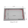 Aluminum Screen Printing Screens, Size 10 x 14 Inch Pre-Stretched