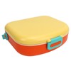 Bento Lunch Box ABS Separate Compartments with Buckle Handle Leakage