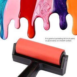 Rubber Brayer - Rubber Brayer Roller Art Ink Painting Printmaking Roller Punch Tool Roller Brush Print Roller 10/15/20 cm (10 cm)