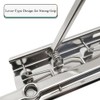 HAHIYO 8 Inch Silver Metal Clipboard Clips - High-Grip Lever