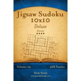 Jigsaw Sudoku 10X10 Deluxe - Extreme - Volume 24 - 468 Logic Puzzles