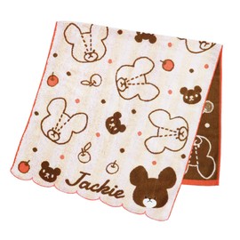 Marushin 4335004700 Bath Towel, Bear Gameplay, 23.6 x 47.2 inches (60 x 120 cm), Jackie and Apple, 100% Cotton