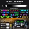 GOODFITMENT 2X 590mm Windshield Devil LED Eyes Light Soft Screen