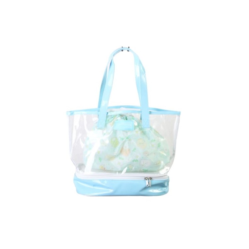 Sumikko Gurashi "Sumikko-de" Double Bottom Tote with Inner Bag, Beach