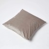HOMESCAPES Luxury Champagne Velvet Cushion Cover 18 x 18 Inch