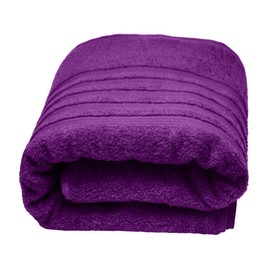 Lashuma Shower Towel 85 x 200 cm London Hand Towel Purple Aubergine Bath Towel XXL
