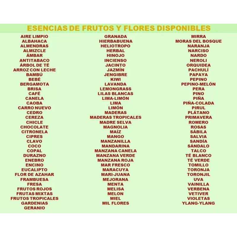 La Perfumm 50 Esencias Aromáticas De 10ml Aceite Difusor Aromaterapia