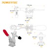 POWERTEC 4PK Toggle Clamp, 500 lbs Holding Capacity, 225D Quick