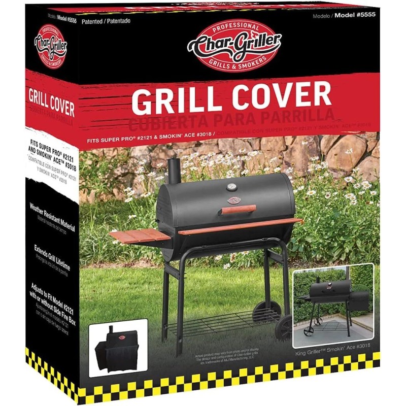 Char-Griller 23 In. Barrel Grill Cover Fits Models: 2123, 2823,