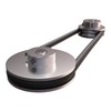 sourcing map Single Groove Pulley 10 mm Fixed Bore 40