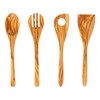 Demy Craft Olive Tree 30 cm 4-Piece Wooden Kitchen Set,