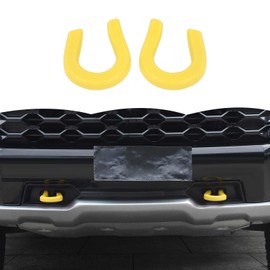 RT-TCZ Tow Hook Covers - Bumper Tow Hook Rubber Protector Exterior Accessories for Chevy Silverado 1500 2014-2024, GMC Sierra 2014-2024 (Yellow)