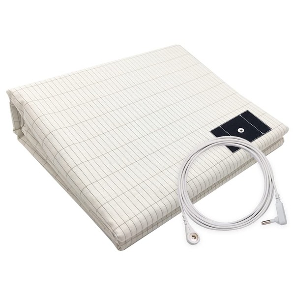 Grounding Sheet King Conductive Grounding Mat for Bed with 15ft Cord Improve Sleep Reduce Stress(76x80in)