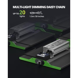 VIPARSPECTRA VIPARSPECTRA P1000 LED Grow Light for Seed Starting Vegetables Bloom, Dimmable Plant Lights Dimming Daisy Chain Grow Lights for Indoor Plants Full Spectrum for 3x3/2x2 Grow Tent