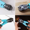 DURATECH 8-inch Mini Bolt Cutter with Bi-Material Ergonomic Handle Grip,