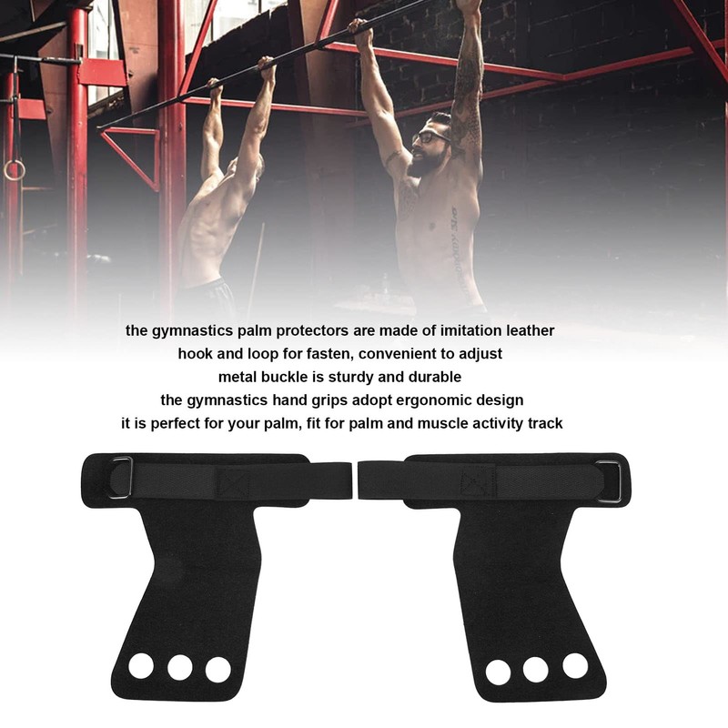 Ongwan Gymnastics Grips 2 Pack Gymnastics Palm Protector Imitation Leather