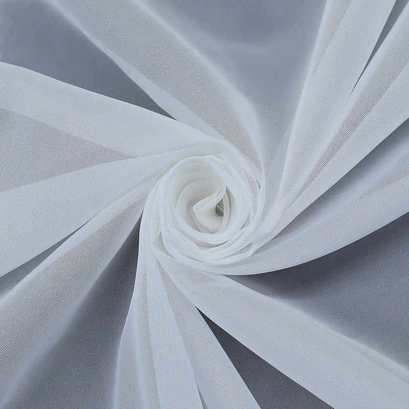 Plain Colour Voile Freehand Bow Scarves Decorative Curtains