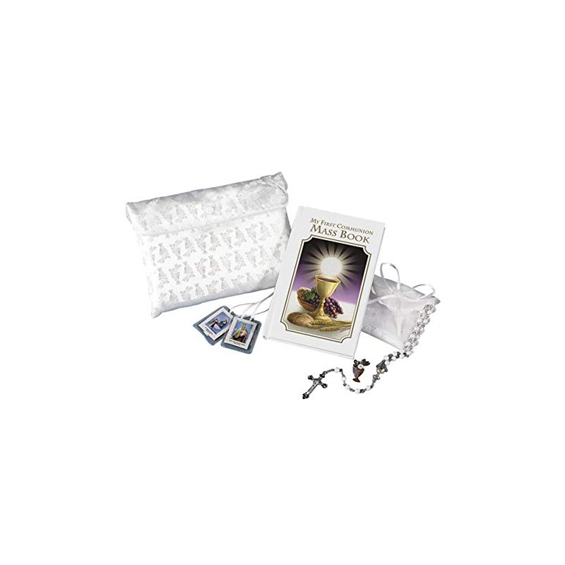 Bread of Life First Communion Satin Purse Gift Set