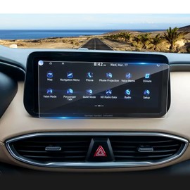 Coleya 2021 2022 2023 Santa Fe Screen Protector for Hyundai Santa Fe (SEL/XRT/Limited/Calligraphy) 10.25-inch Touch Screen, 9H HardnessTempered Glass 2022 2023 Santa Fe Hybrid Accessories 10.25"