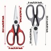Left Handed Scissors Kitchen Shears, All Purpose Left Hand Heavy