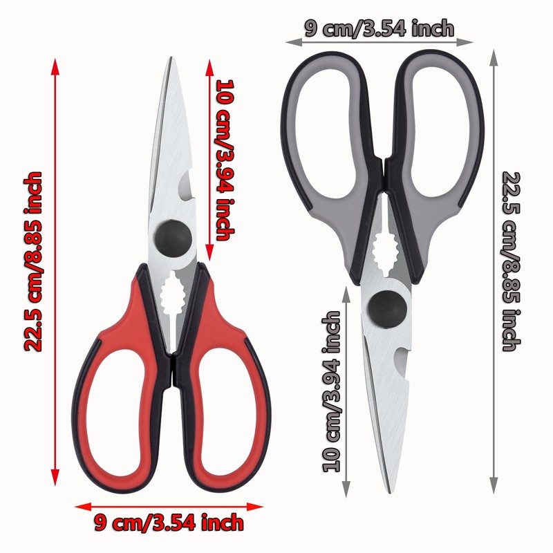 Left Handed Scissors Kitchen Shears, All Purpose Left Hand Heavy