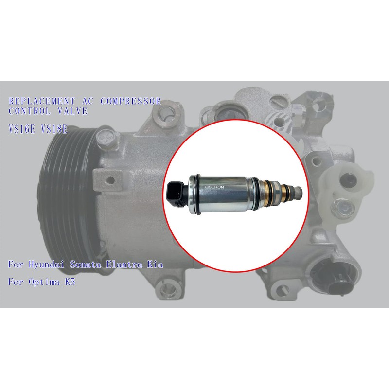 QSERON AC Compressor Control Solenoid Valve for Hyundai Sonata Elantra