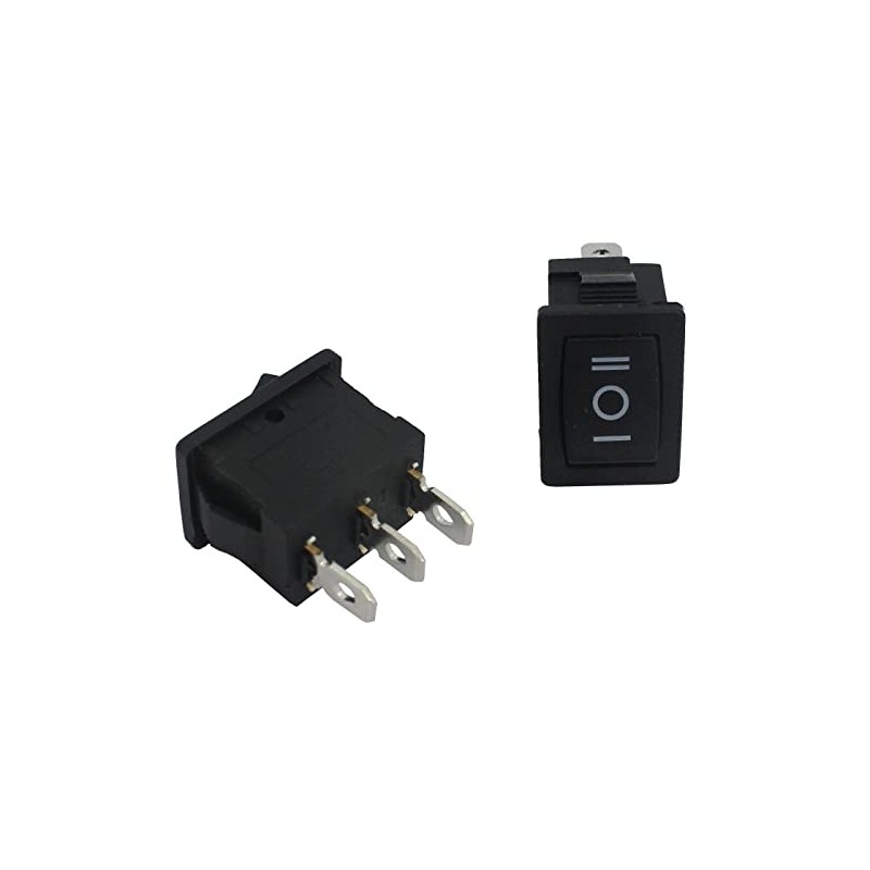Lumonic 5 x Plastic Rocker Switch 21 x 15 mm