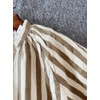 CHARTOU Women Summer Striped Beach Vacation Mini Dress 3/4 Sleeve