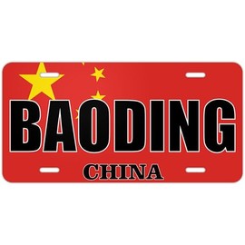 Baoding China Flag Metal License Plates | Countries and Cities Pride car tag Collection