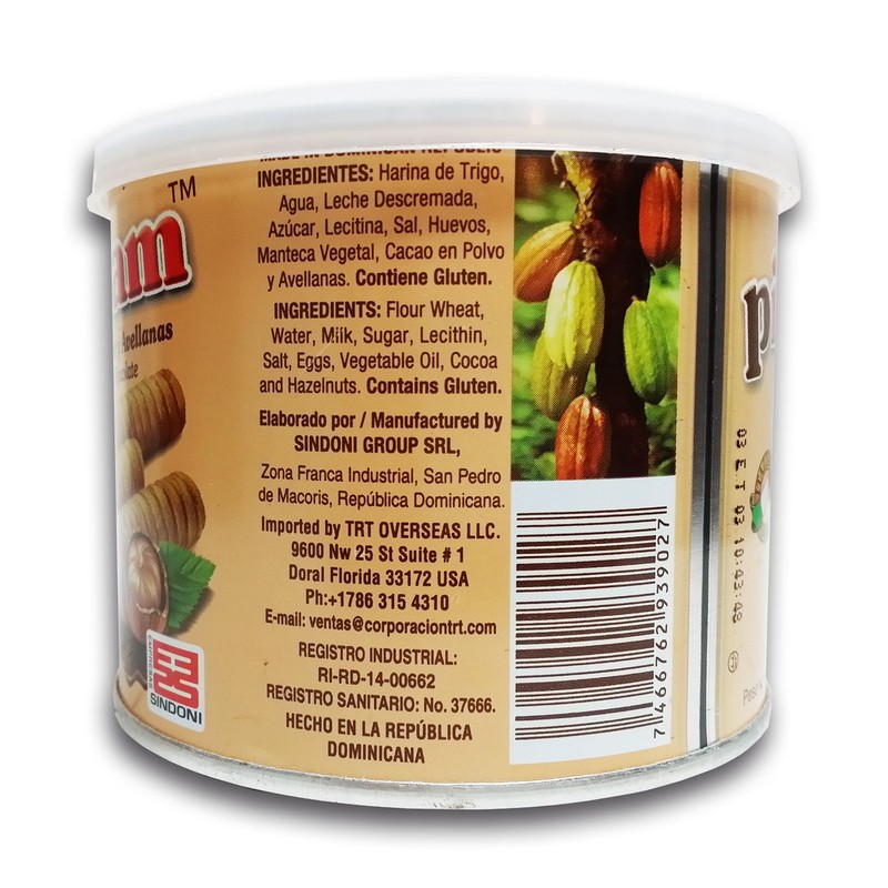 8 Pack Pirucream Chocolate and Hazelnut Wafer 10.59oz