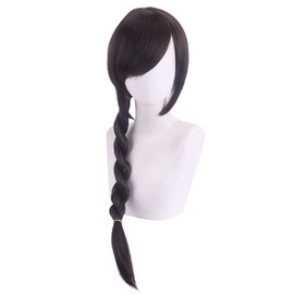 JoneTing Brown Braided Wig (+Wig Cap) Lara Wig Long Braid Wigs for Women Synthetic Hair Wigs for Anime Cosplay Costume Daily Dress Up Wig for Hallowenn Party
